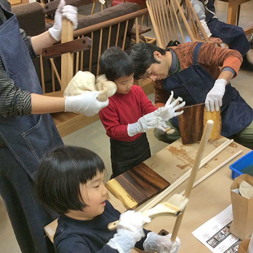 無垢材の木工教室